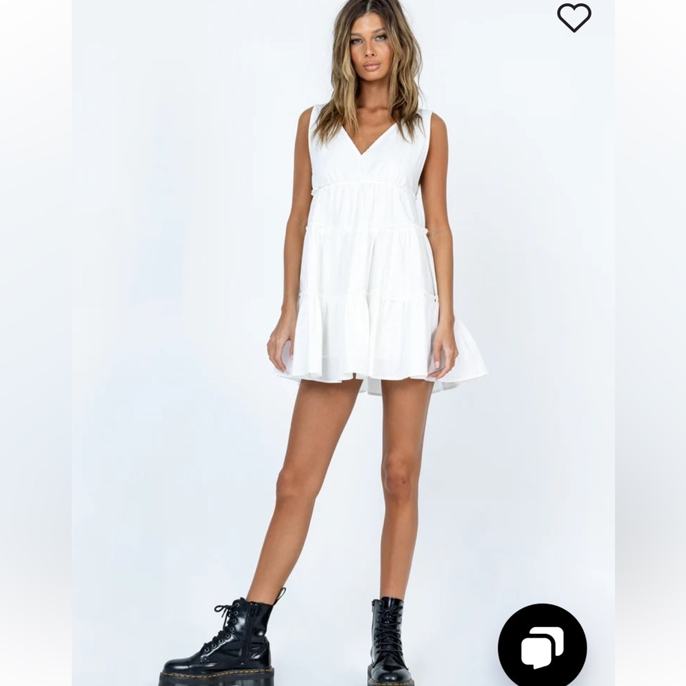NWT Princess Polly Rosetta Mini Dress in White Size 10